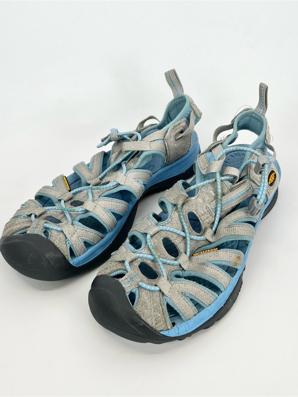 Keen Whisper Great Blue Water Shoes Sandals Closed Toe Strap - WOMENS 9